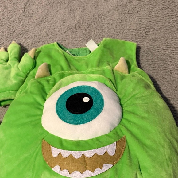 NWOT Pottery Barn Kids Mike Wazowski Monster Inc Costume - Picture 2 of 8